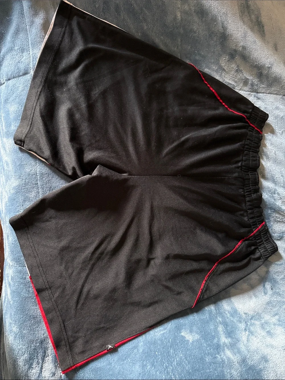 Jordan Black, Red and White Basketball Shorts with Jumpman